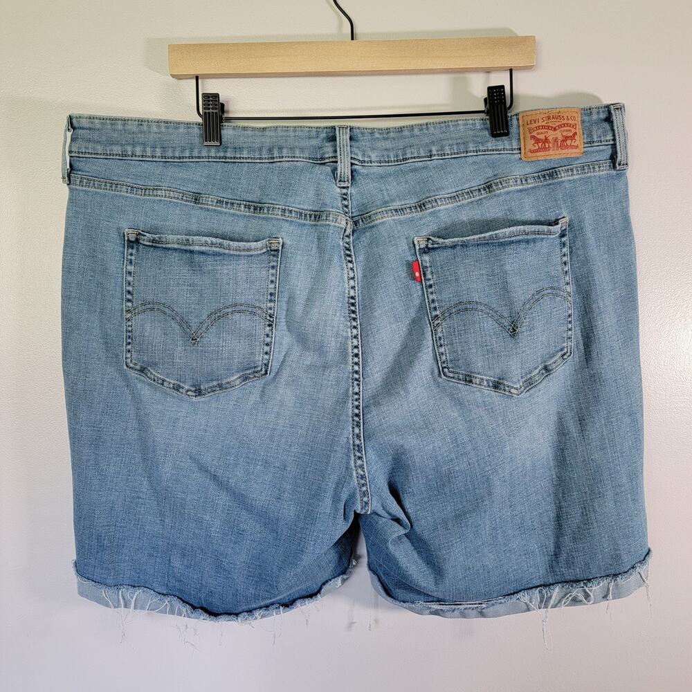 Levis Denim Jean Shorts Sz 24 W 7" Inseam Western Boho Cowgirl Country Casual